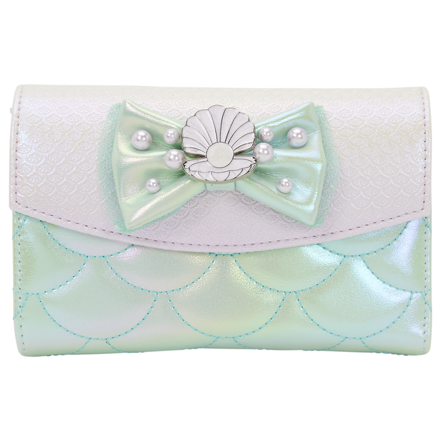 Loungefly Disney The Little Mermaid Iridescent Pearl flap wallet product photo
