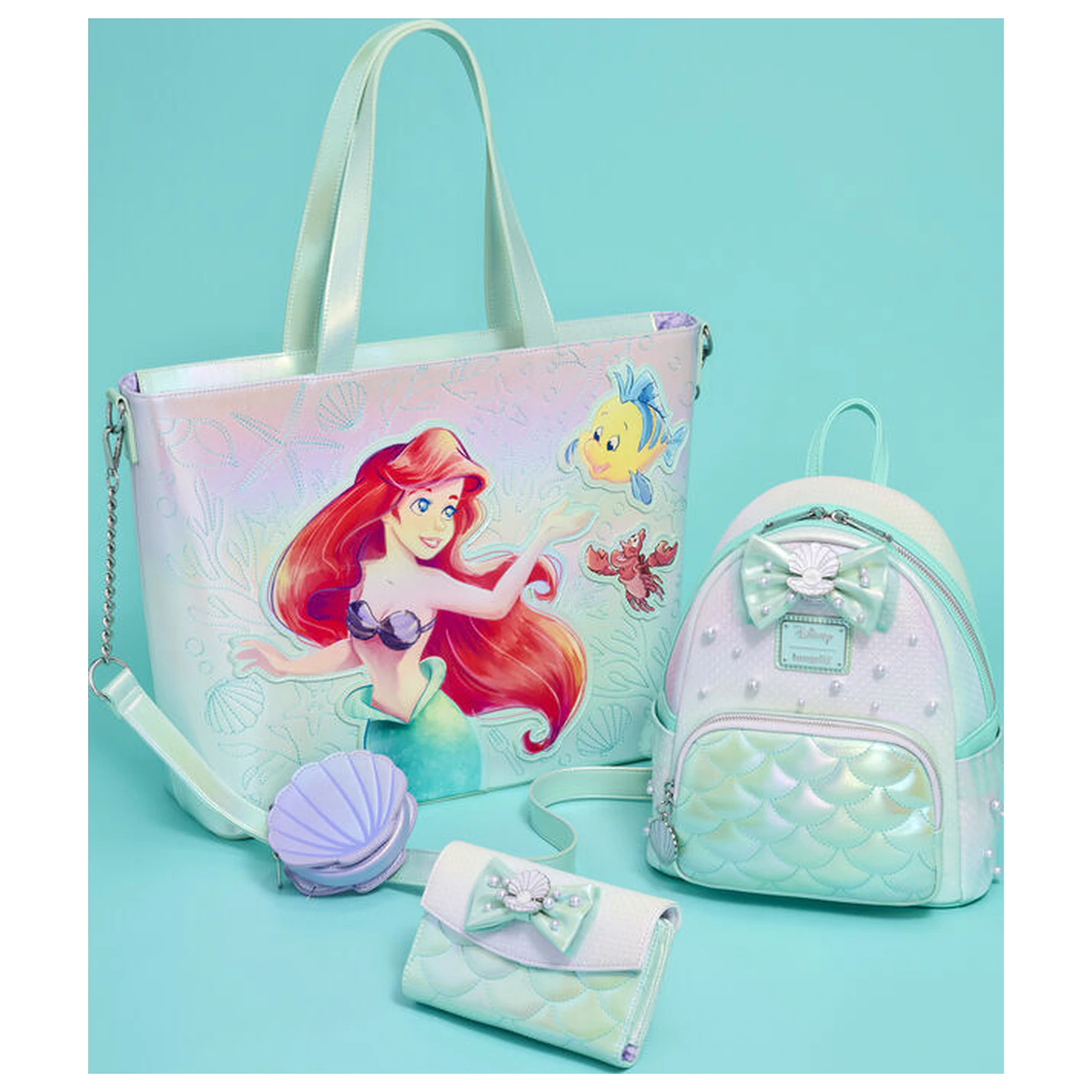 Loungefly Disney The Little Mermaid Iridescent Pearl backpack 26cm product photo