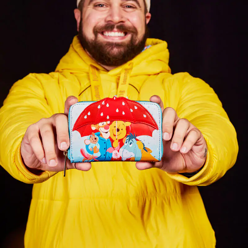 Loungefly Disney Winnie the Pooh &amp; Friends Rainy Day wallet product photo