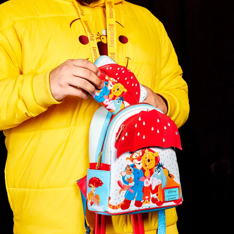 Loungefly Disney Winnie the Pooh &amp; Friends Rainy Day backpack 26cm product photo