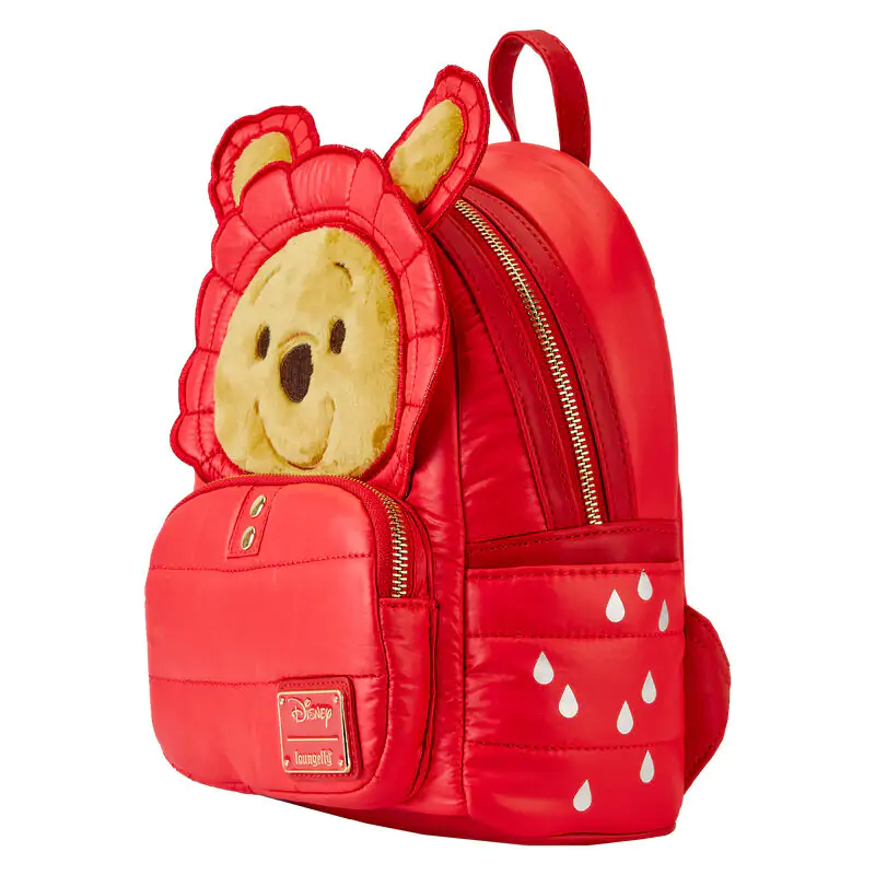 Loungefly Disney Winnie the Pooh Rainy Day Puffer Jacket backpack 26cm product photo