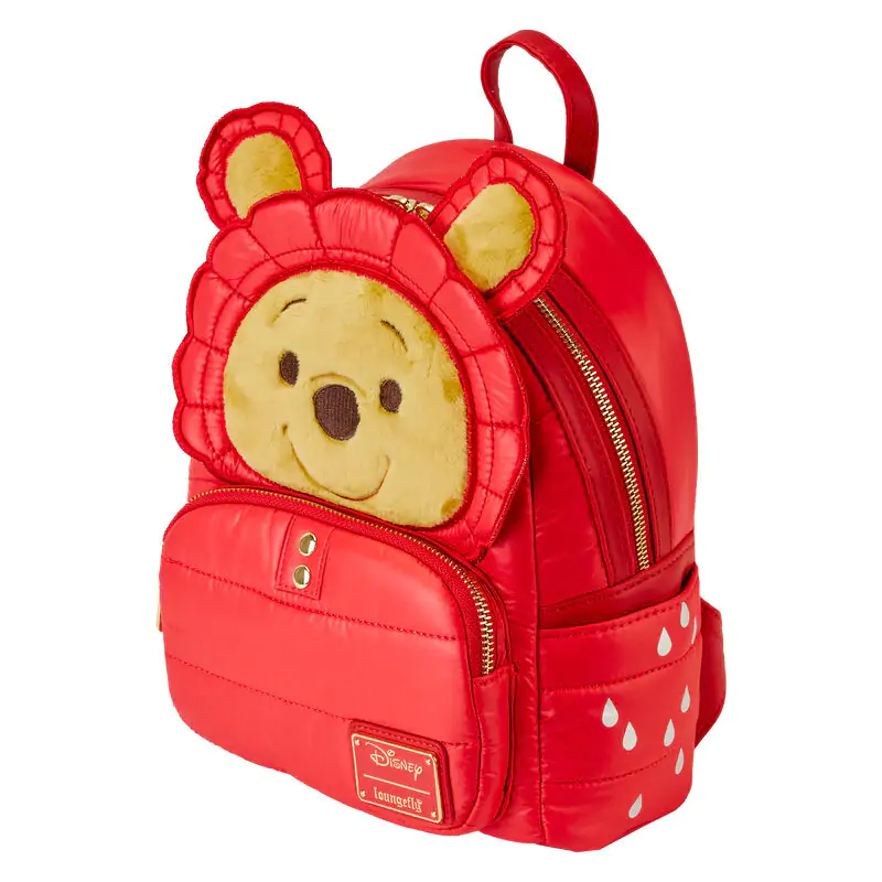 Loungefly Disney Winnie the Pooh Rainy Day Puffer Jacket backpack 26cm product photo