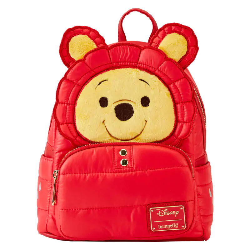 Loungefly Disney Winnie the Pooh Rainy Day Puffer Jacket backpack 26cm product photo