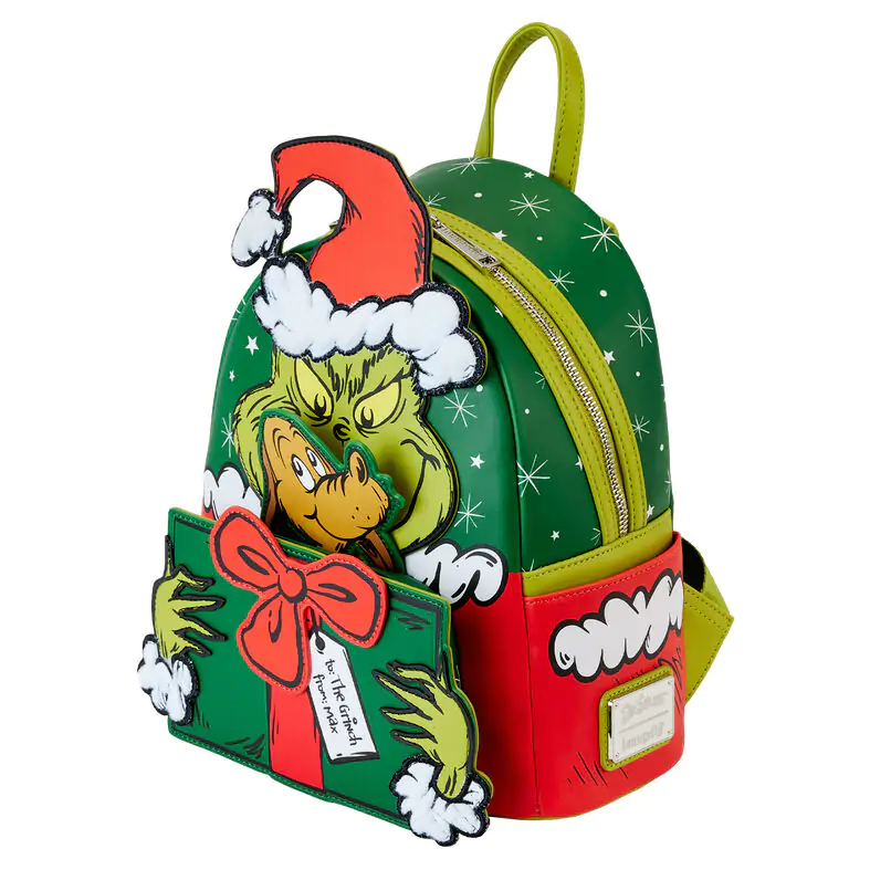 Loungefly Dr. Seuss How the Grinch Stole Christmas! Santa backpack 26cm product photo