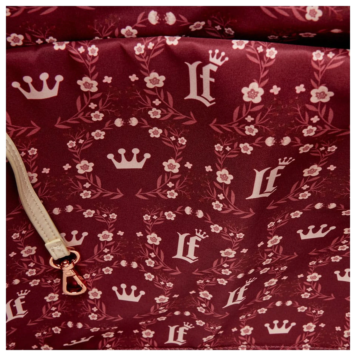 Loungefly Crossbody Bag Figural Cream & Red Floral product photo