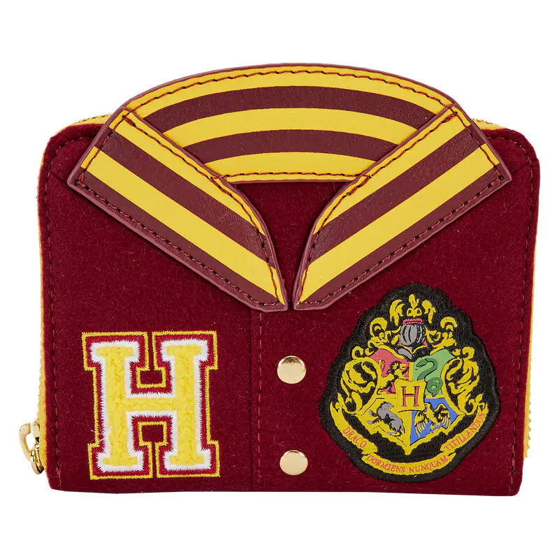 Loungefly Harry Potter Hogwarts Crest Varsity Jacket wallet product photo