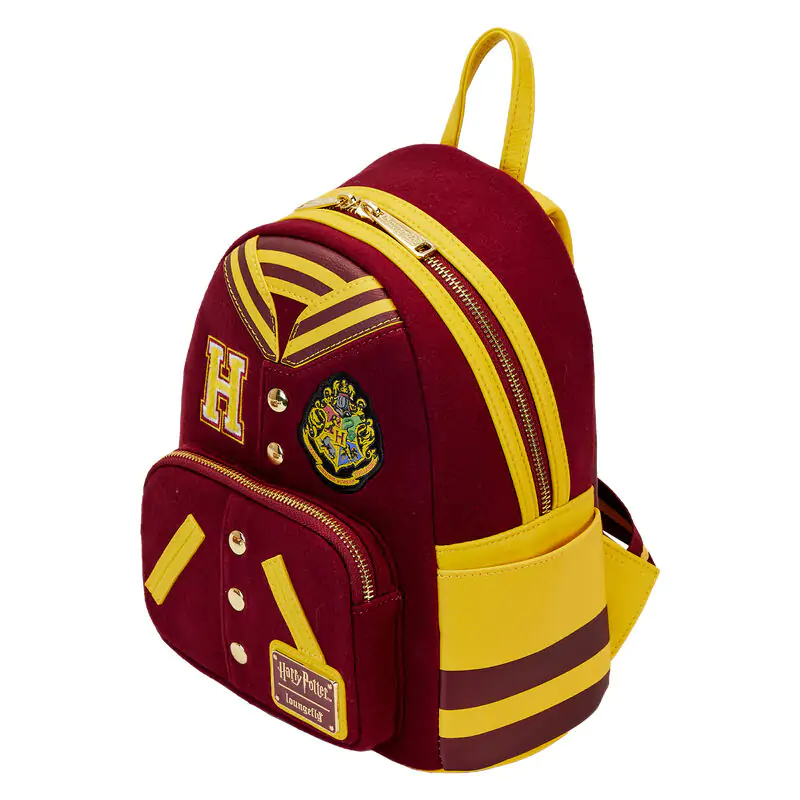 Loungefly Harry Potter Hogwarts Crest Varsity Jacket backpack 26cm product photo
