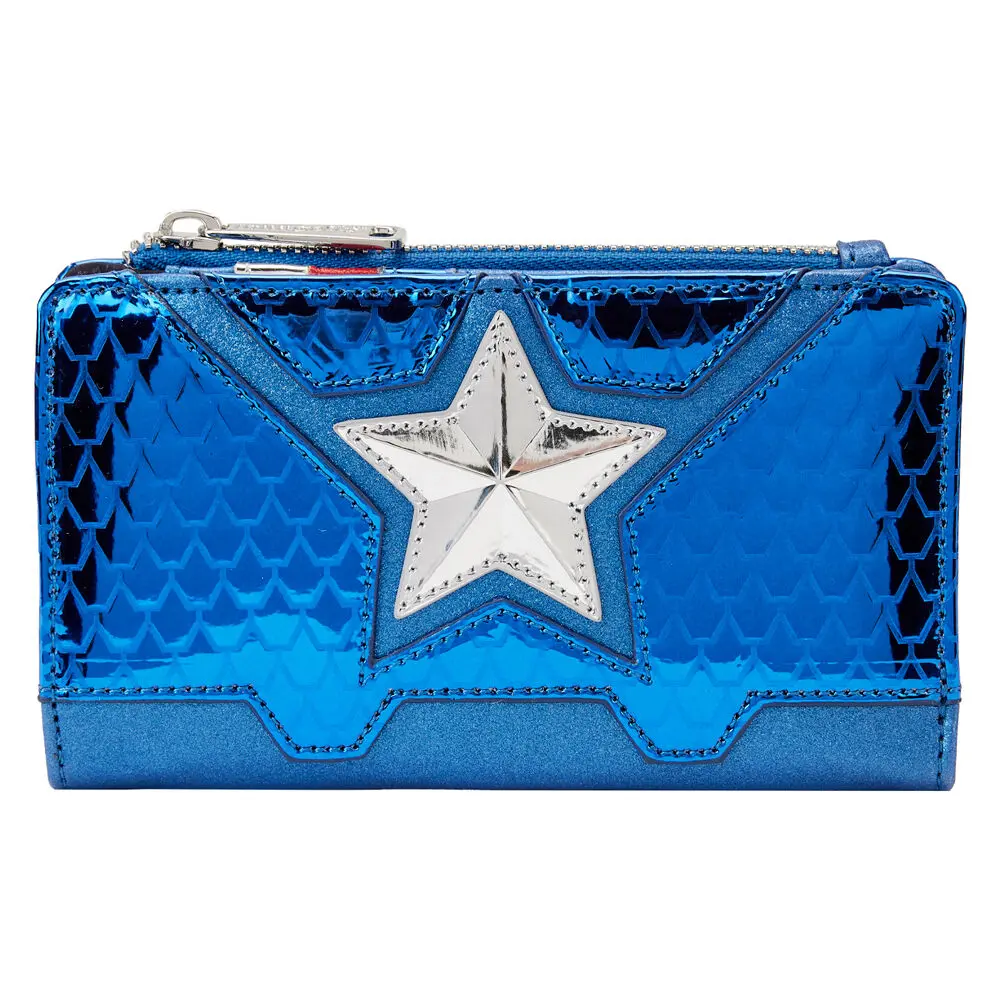 Loungefly Marvel Captain America metallic wallet termékfotó