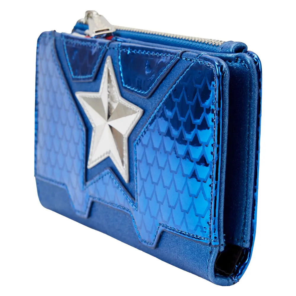 Loungefly Marvel Captain America metallic wallet termékfotó