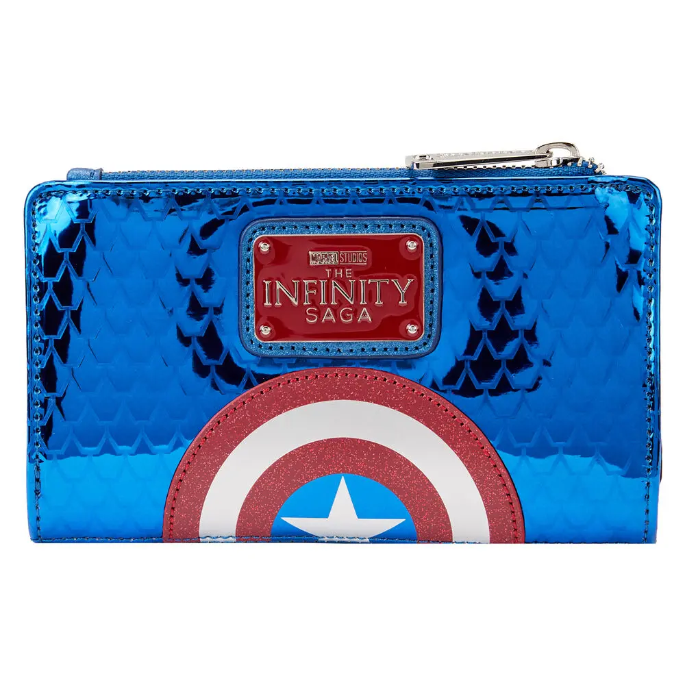 Loungefly Marvel Captain America metallic wallet termékfotó