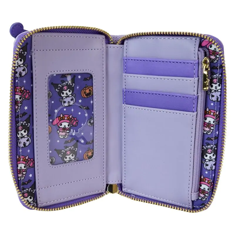 Loungefly Sanrio Kuromi Pumpkin wallet termékfotó