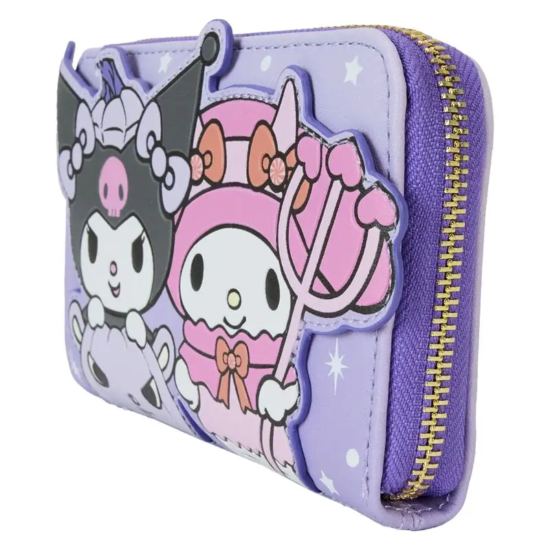 Loungefly Sanrio Kuromi Pumpkin wallet product photo