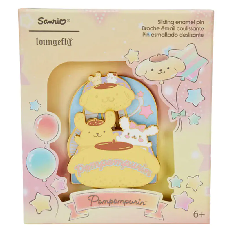 Loungefly Sanrio Pompompurin enamel pin termékfotó