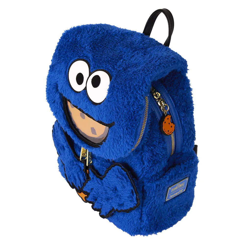 Loungefly Sesame Street Cookie Monster Plush backpack + purse product photo