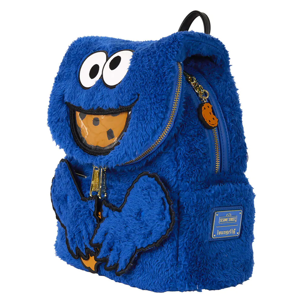 Loungefly Sesame Street Cookie Monster Plush backpack + purse product photo