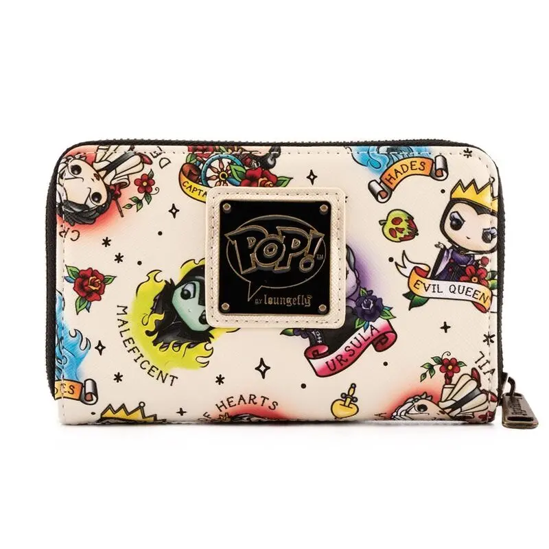 Disney POP! by Loungefly Wallet Villains Tattoo AOP product photo