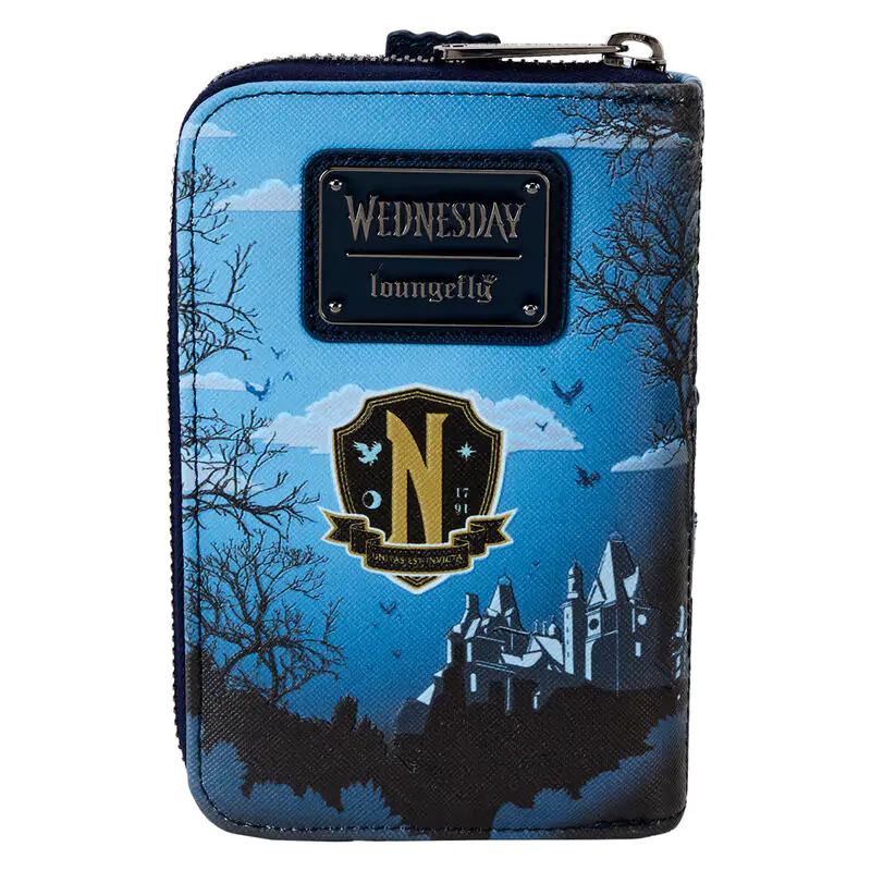 Loungefly Wednesday Nevermore Academy wallet termékfotó