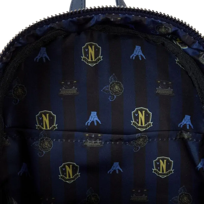 Loungefly Wednesday Nevermore Academy backpack product photo