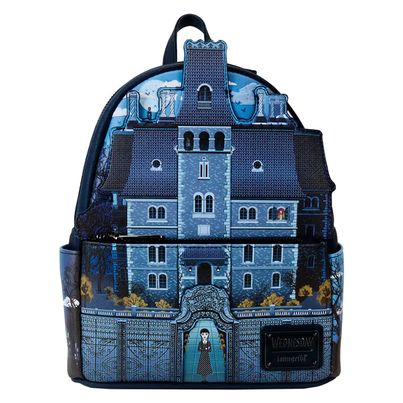 Loungefly Wednesday Nevermore Academy backpack product photo