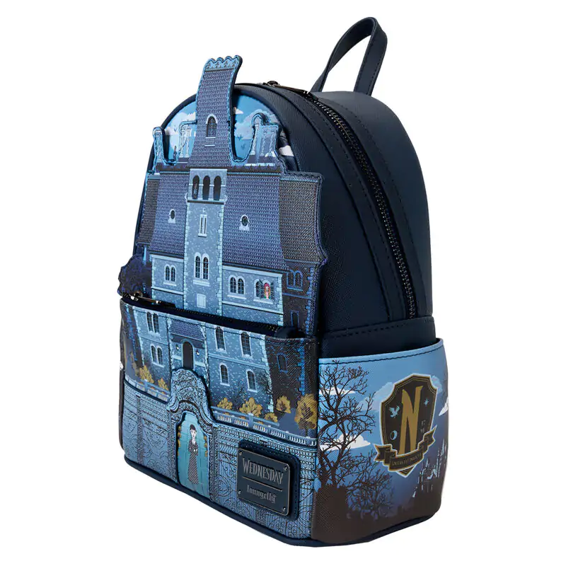 Loungefly Wednesday Nevermore Academy backpack product photo