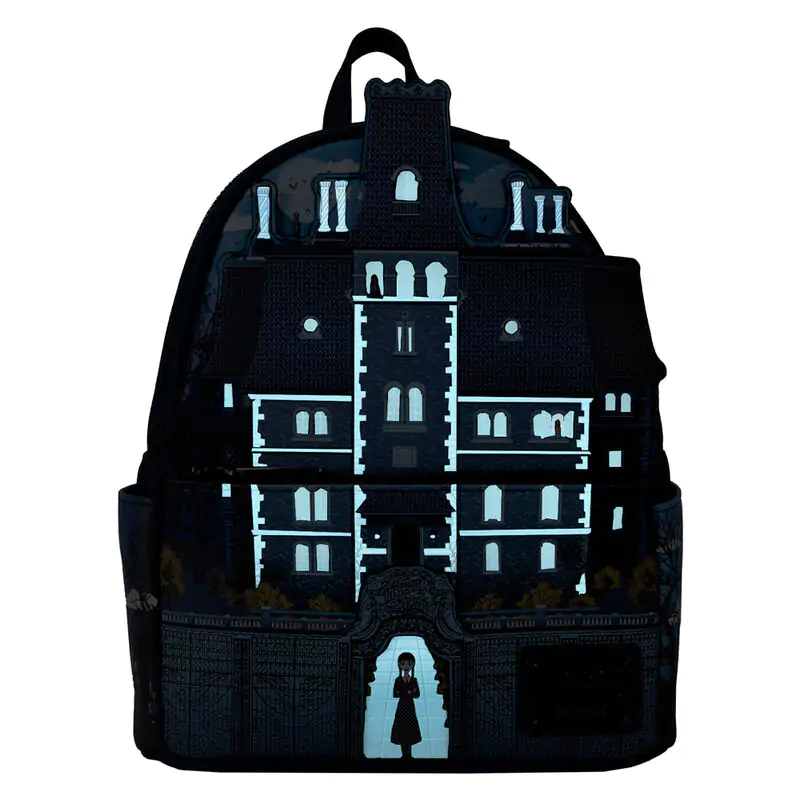 Loungefly Wednesday Nevermore Academy backpack product photo