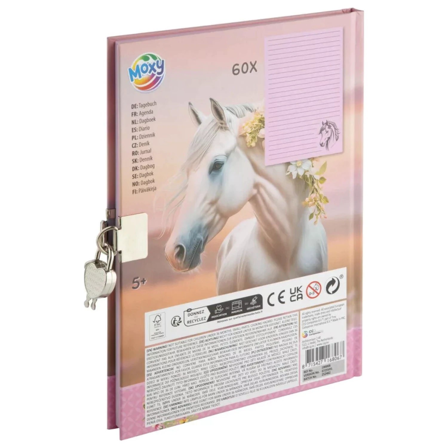 Lovas Braid Locked Diary A5 product photo