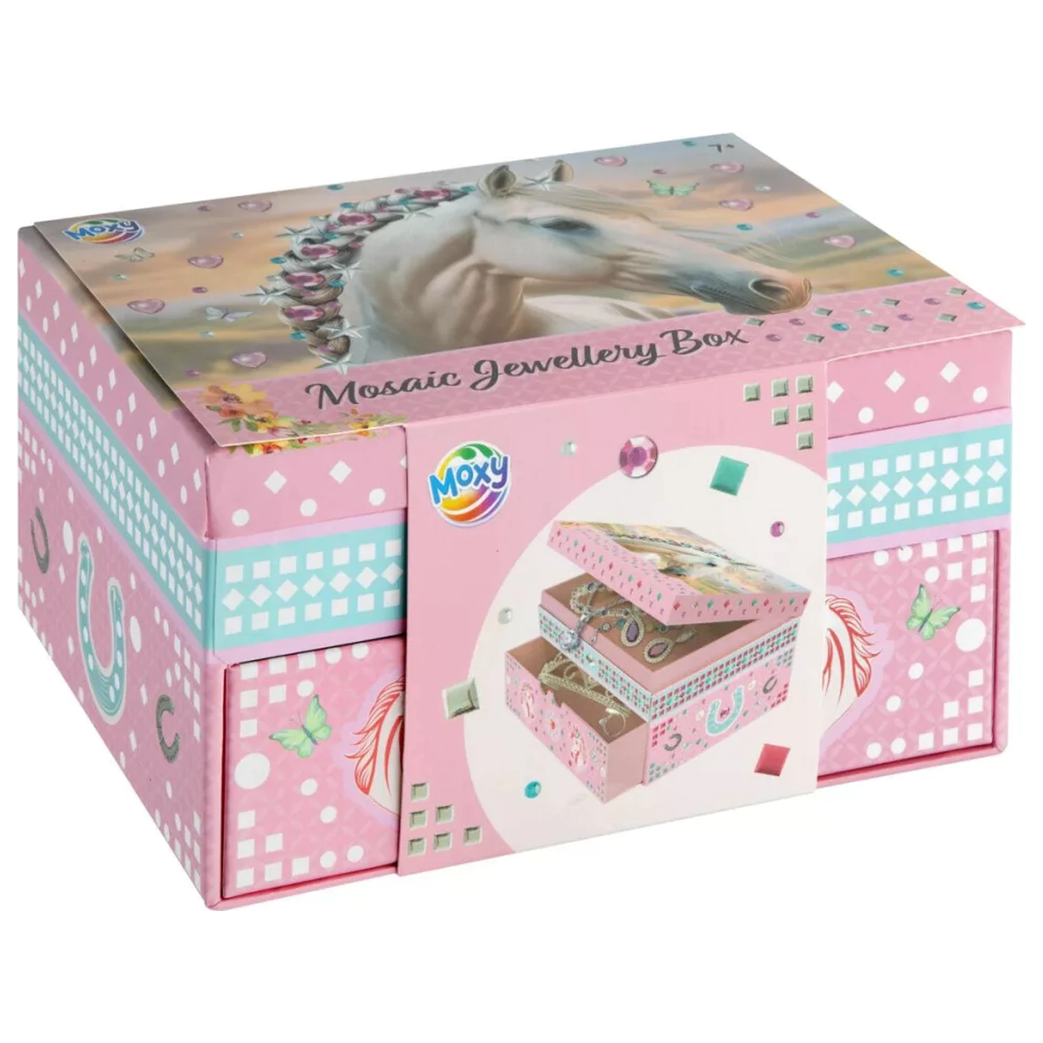 Horseman Braid Mosaic Jewelry Box product photo