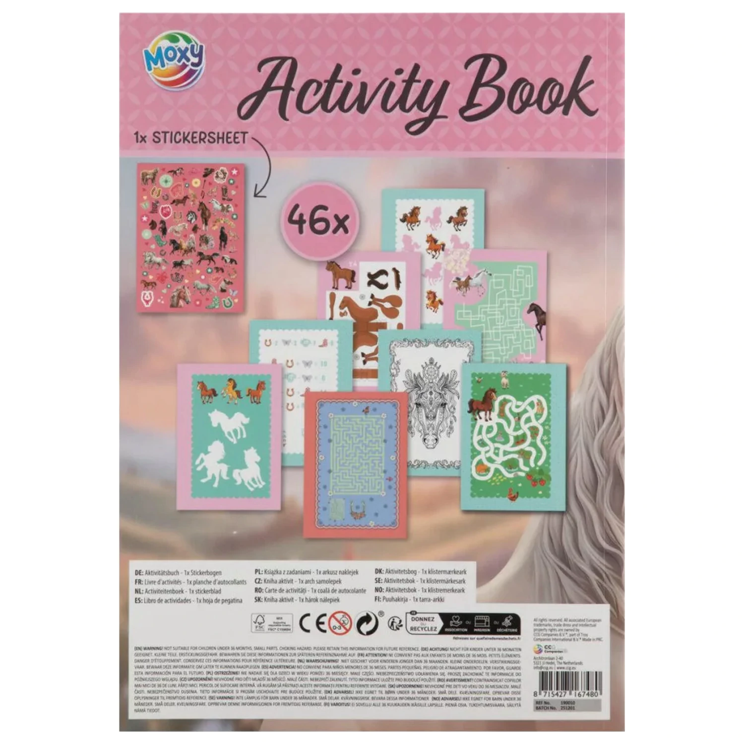 Horseman's Horseshoe Activity Set, 46-page activity book product photo