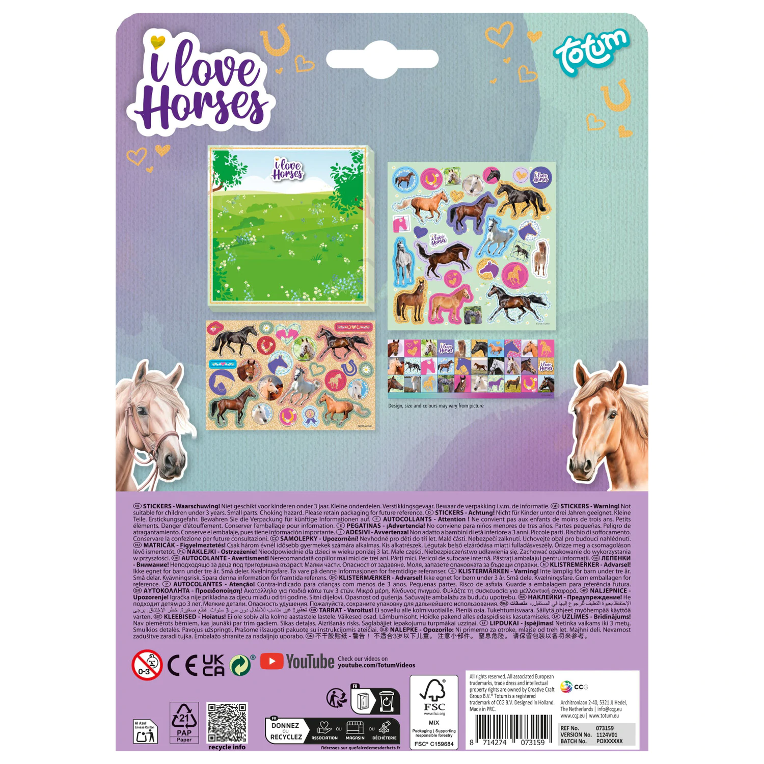 Horse Riding Sticker Set product photo