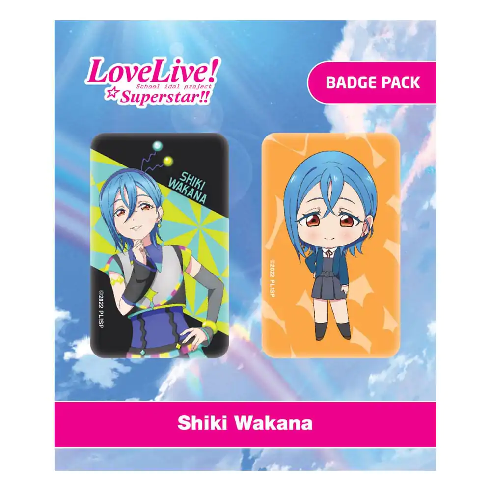 Love Live! Pin Badges 2-Pack Shiki Wakana termékfotó