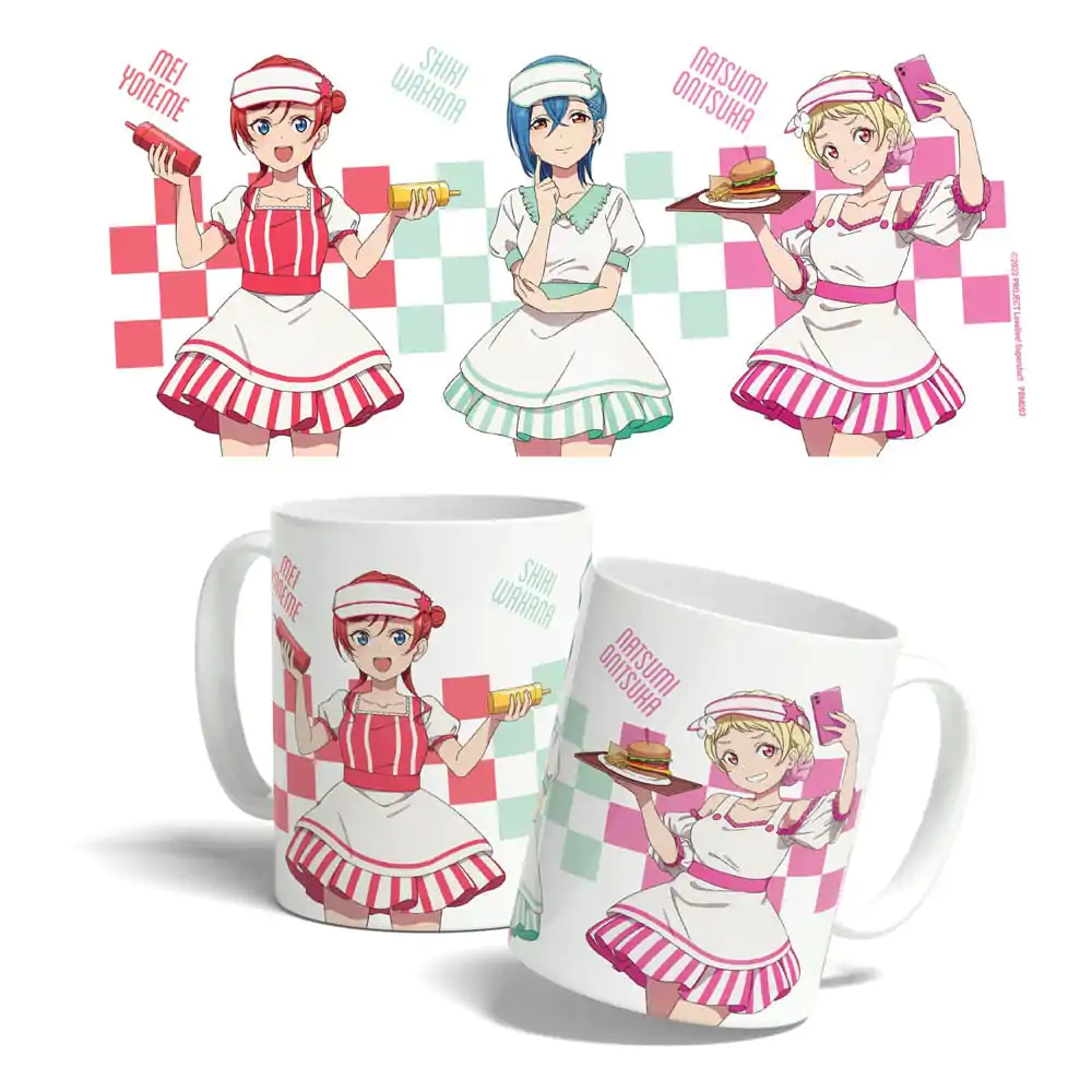 Love Live! Superstar!! Mug American Diner Mei, Shiki, Natsumi 325 ml product photo