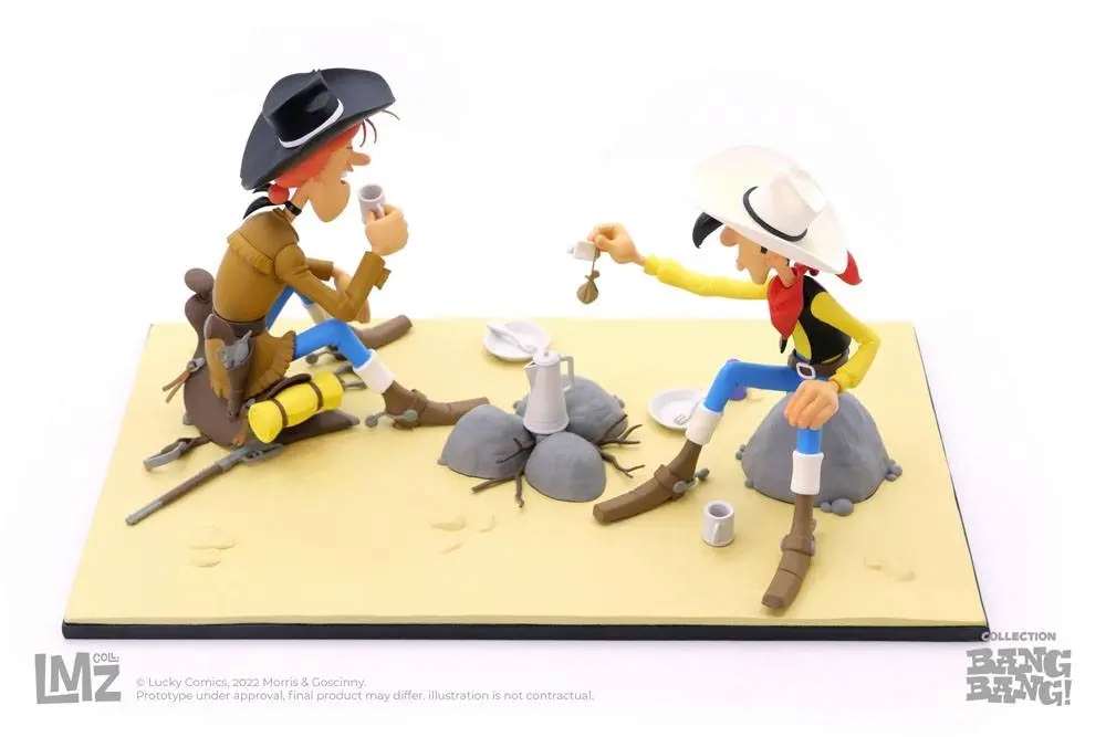 Lucky Luke BANG BANG! Collection Statue Lucky Luke & Calamity Jane 13 cm product photo
