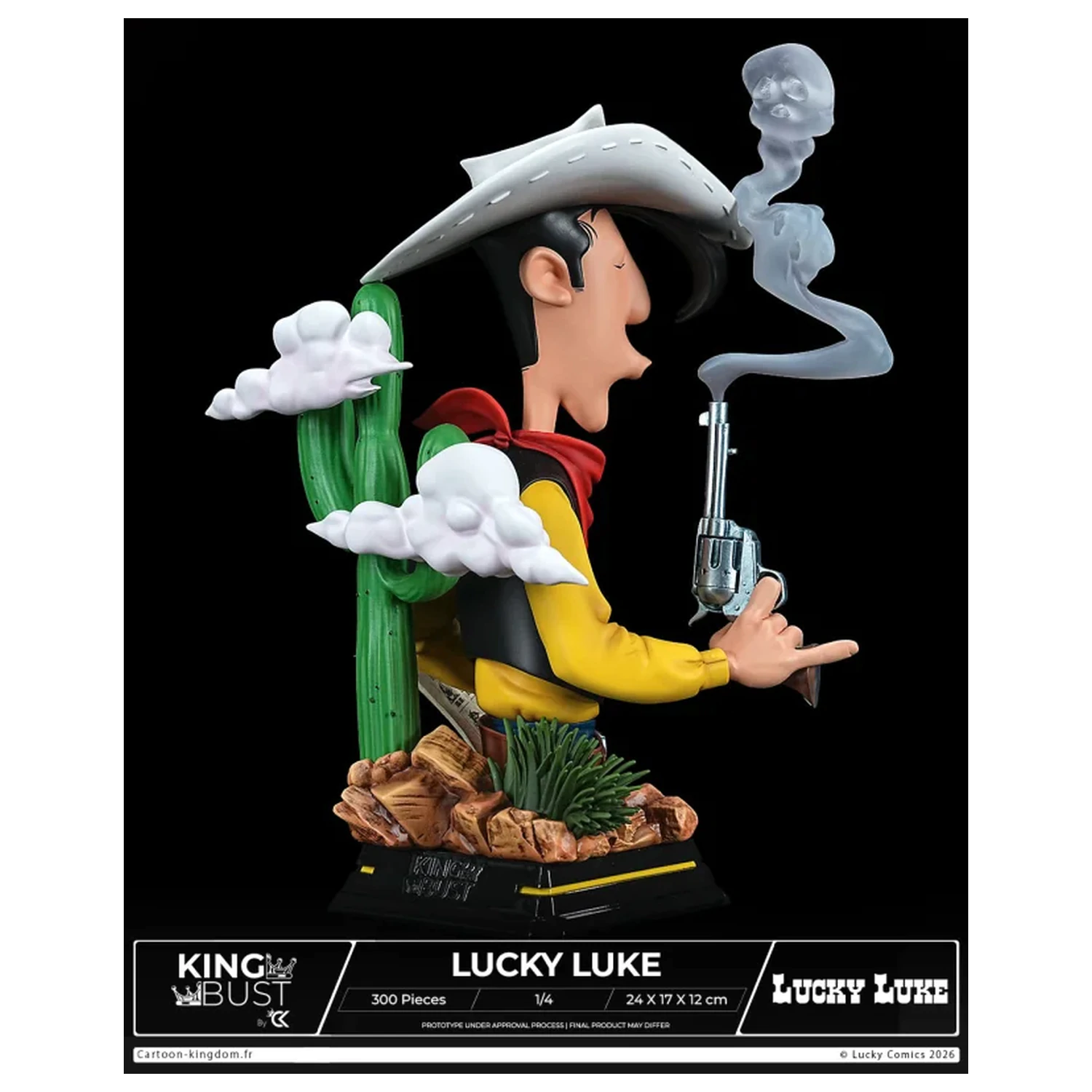 Lucky Luke King Bust 1/4 24cm product photo