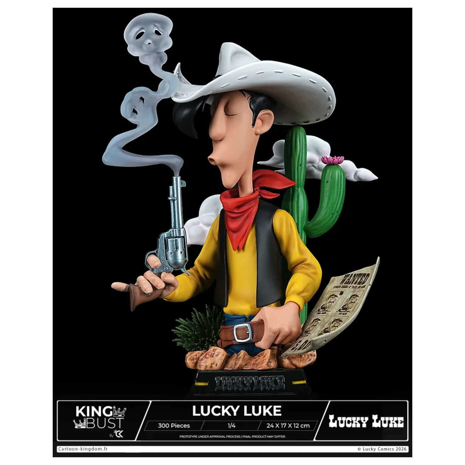 Lucky Luke King Bust 1/4 24cm product photo