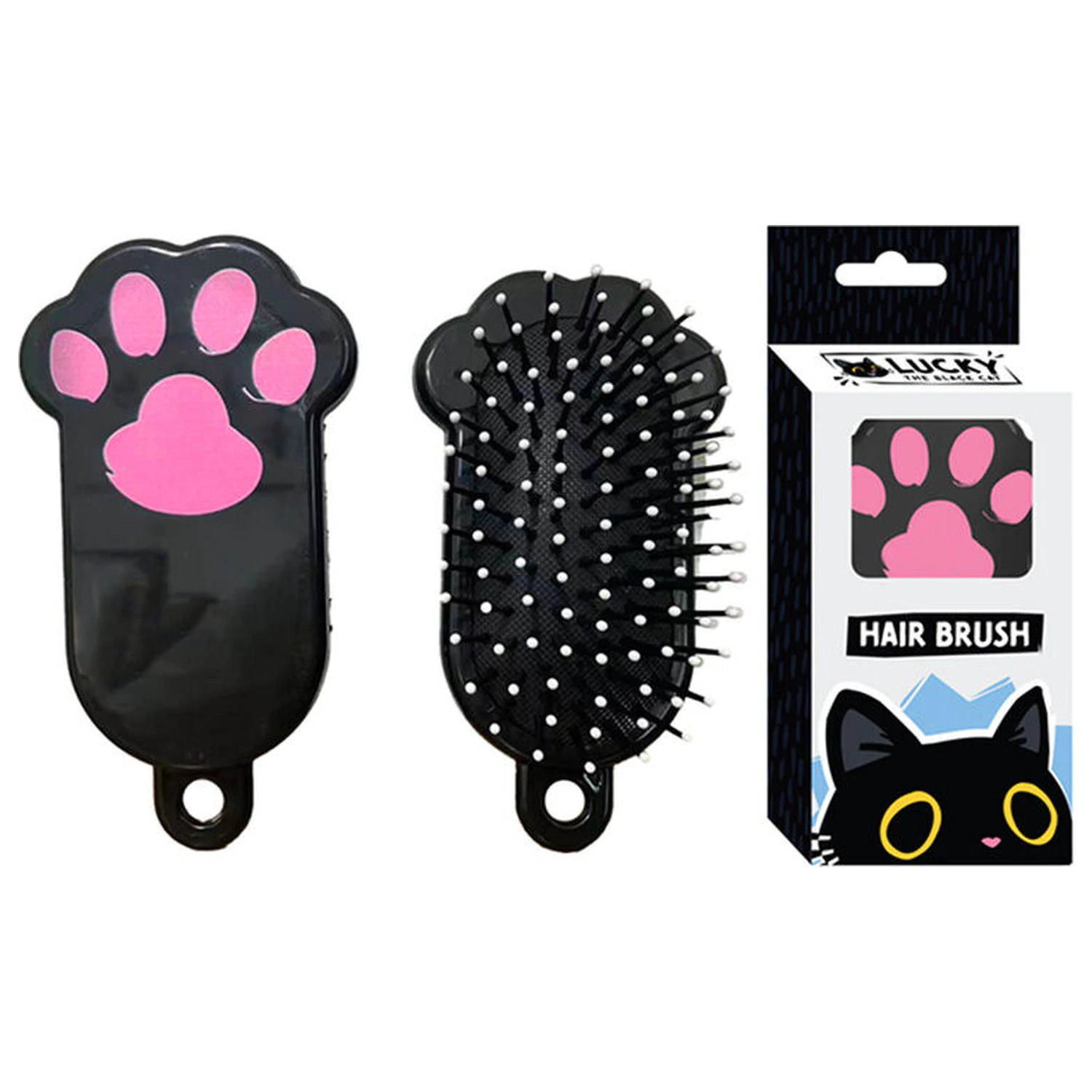 Lucky the Black Cat hair brush product photo