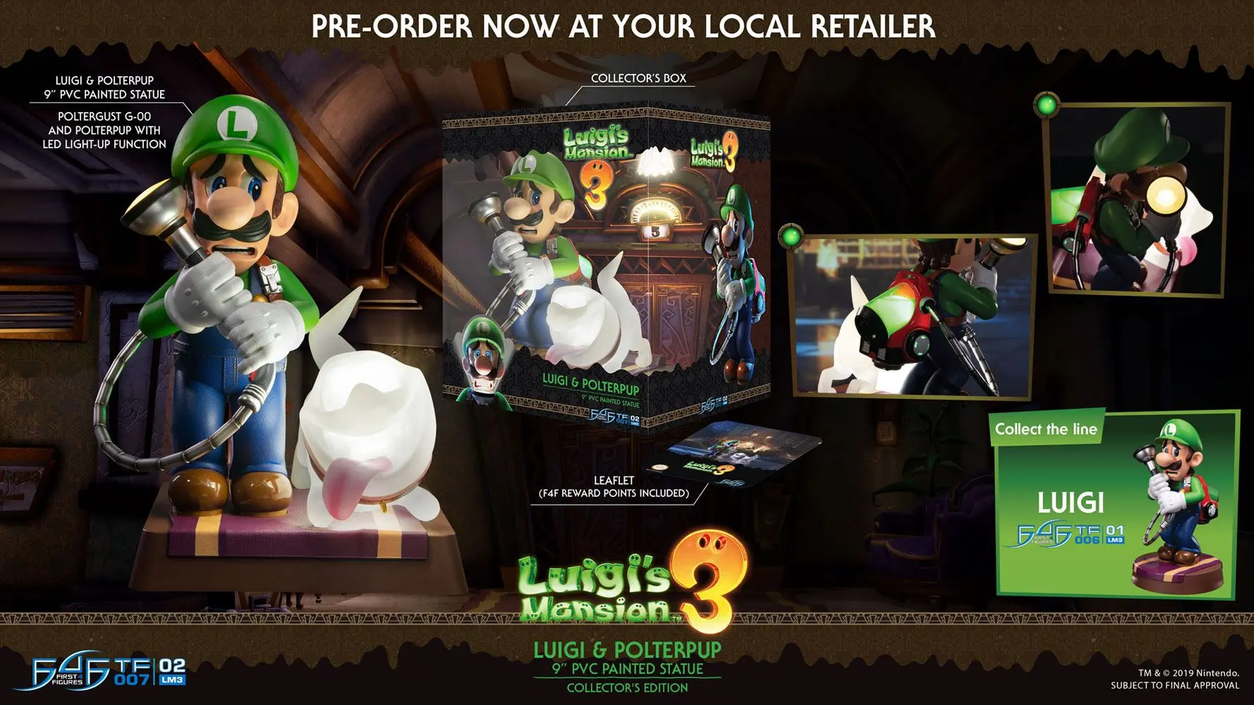 Luigi's Mansion 3 PVC Statue Luigi &amp; Polterpup Collector's Edition 23 cm product photo