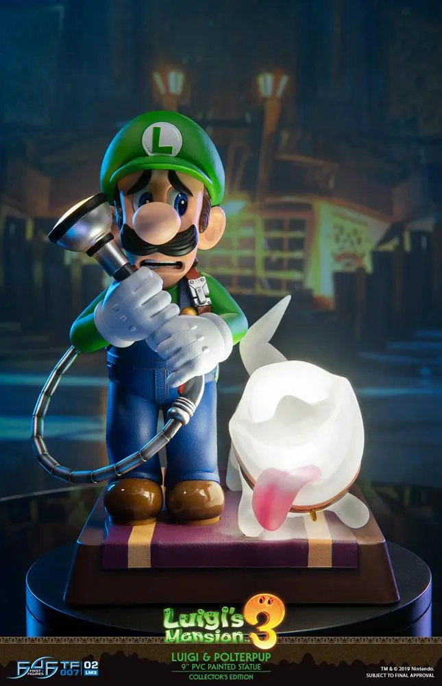 Luigi's Mansion 3 PVC Statue Luigi &amp; Polterpup Collector's Edition 23 cm product photo