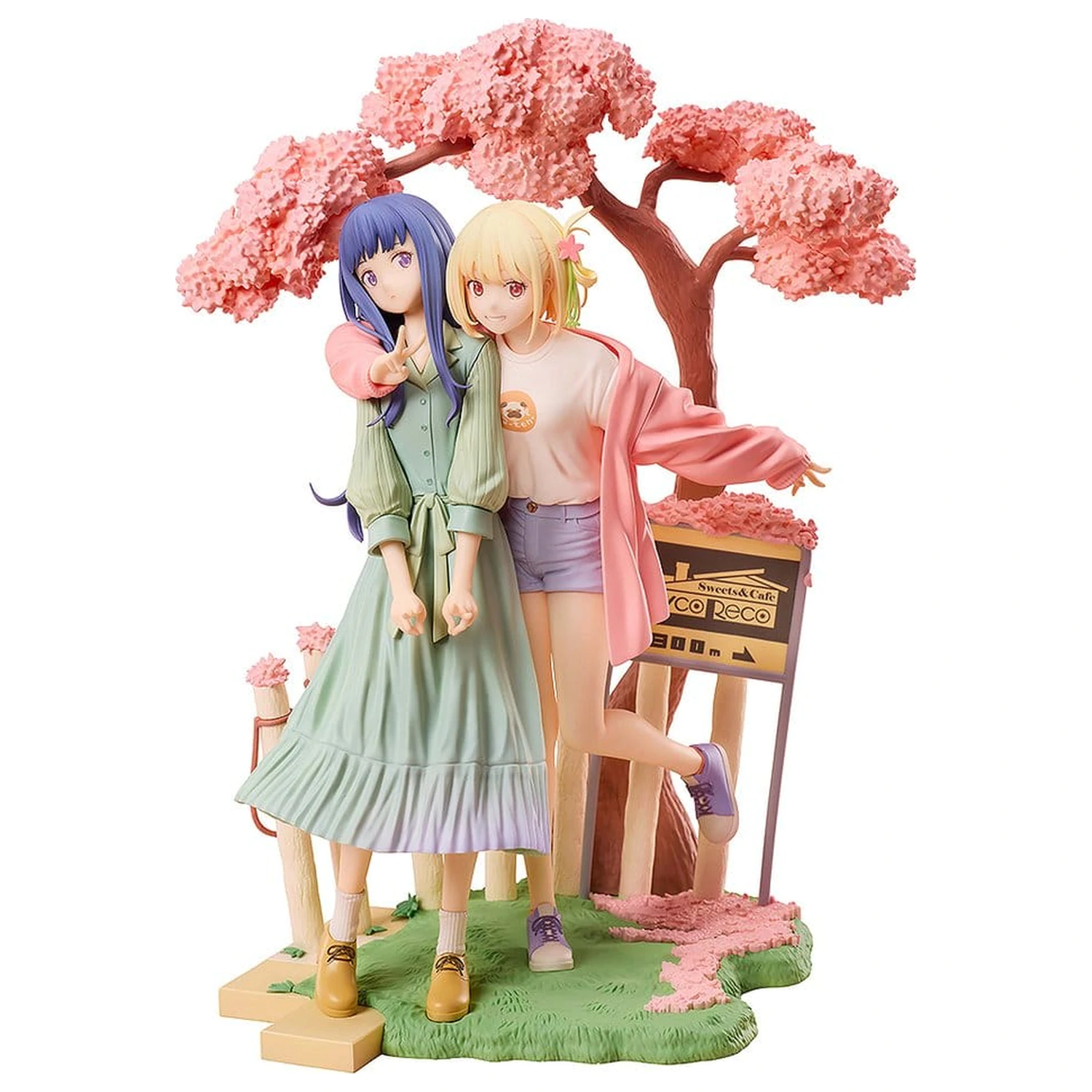 Lycoris Recoil PVC Figures 2-Pack Chisato Nishikigi & Takina Inoue Spring Ver. 25 cm product photo