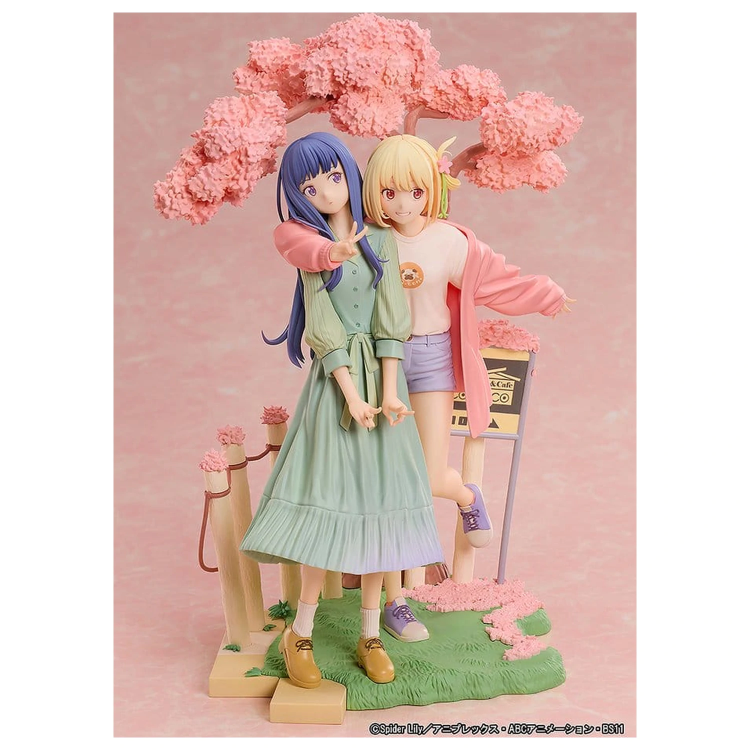 Lycoris Recoil PVC Figures 2-Pack Chisato Nishikigi & Takina Inoue Spring Ver. 25 cm product photo