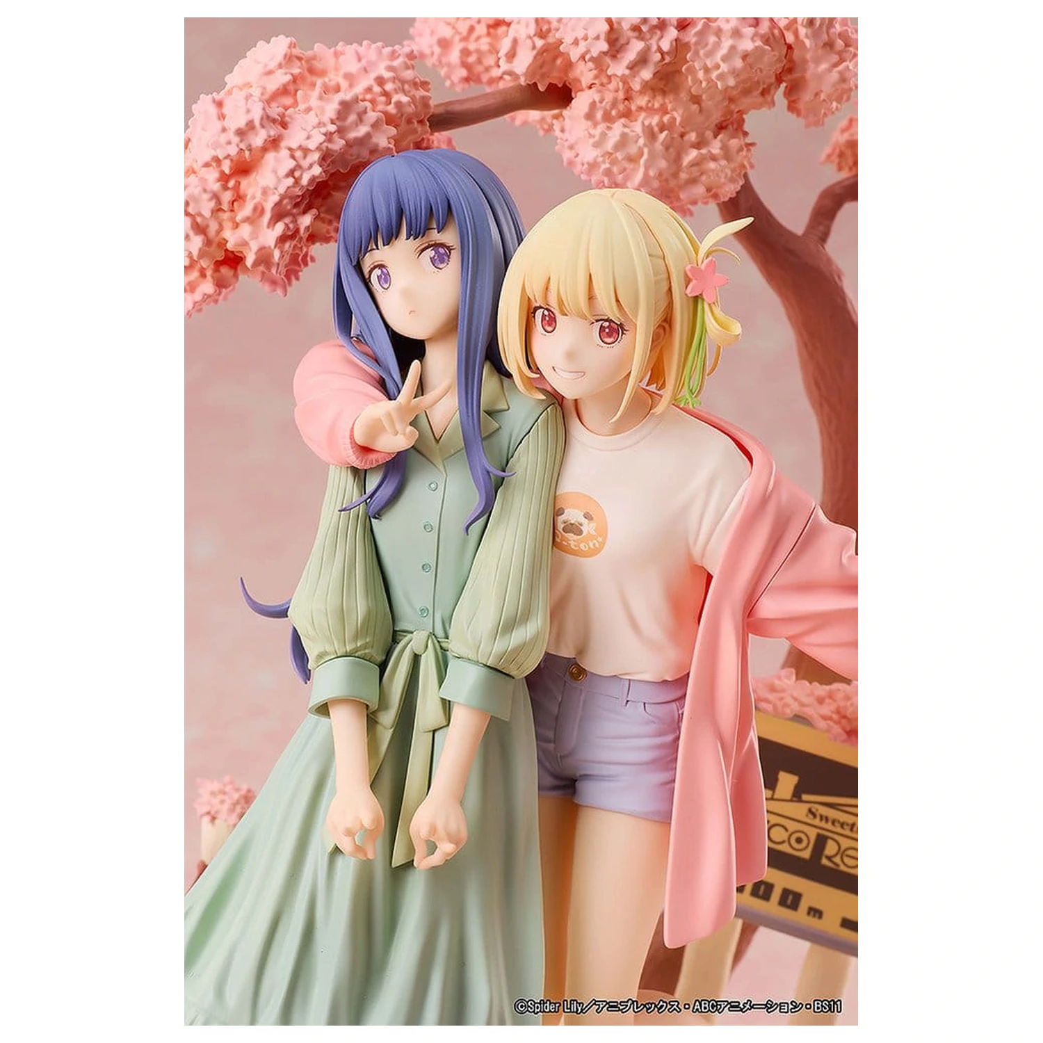 Lycoris Recoil PVC Figures 2-Pack Chisato Nishikigi & Takina Inoue Spring Ver. 25 cm product photo