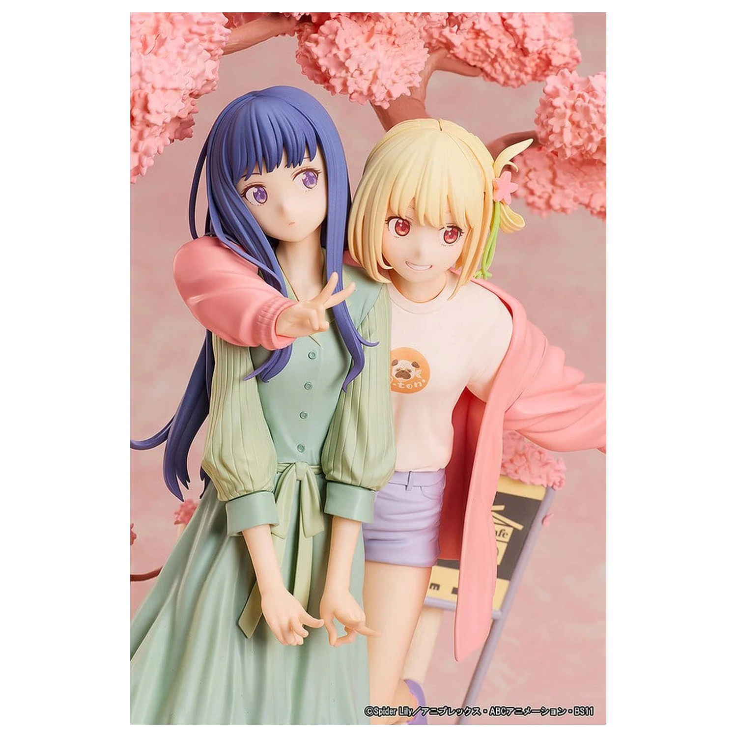 Lycoris Recoil PVC Figures 2-Pack Chisato Nishikigi & Takina Inoue Spring Ver. 25 cm product photo