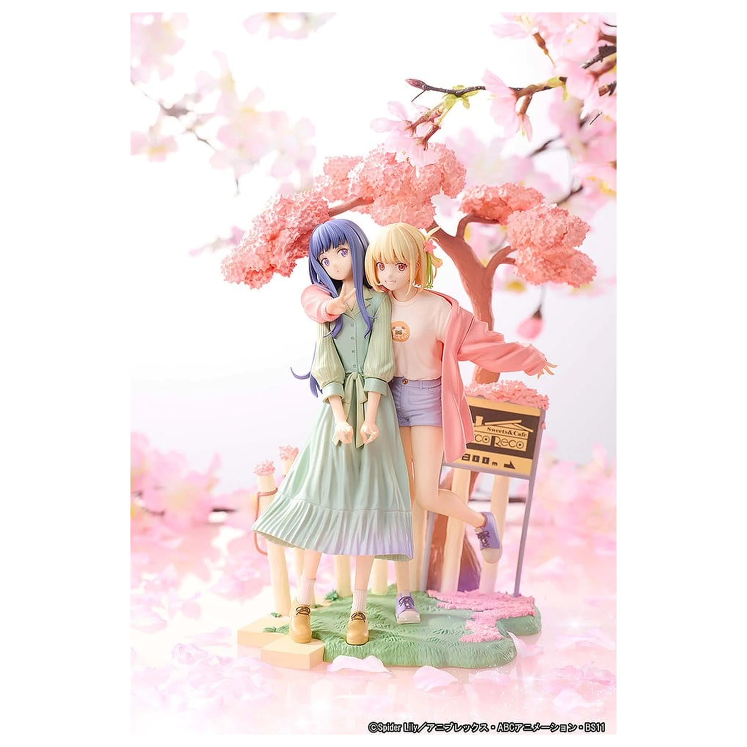 Lycoris Recoil PVC Figures 2-Pack Chisato Nishikigi & Takina Inoue Spring Ver. 25 cm product photo