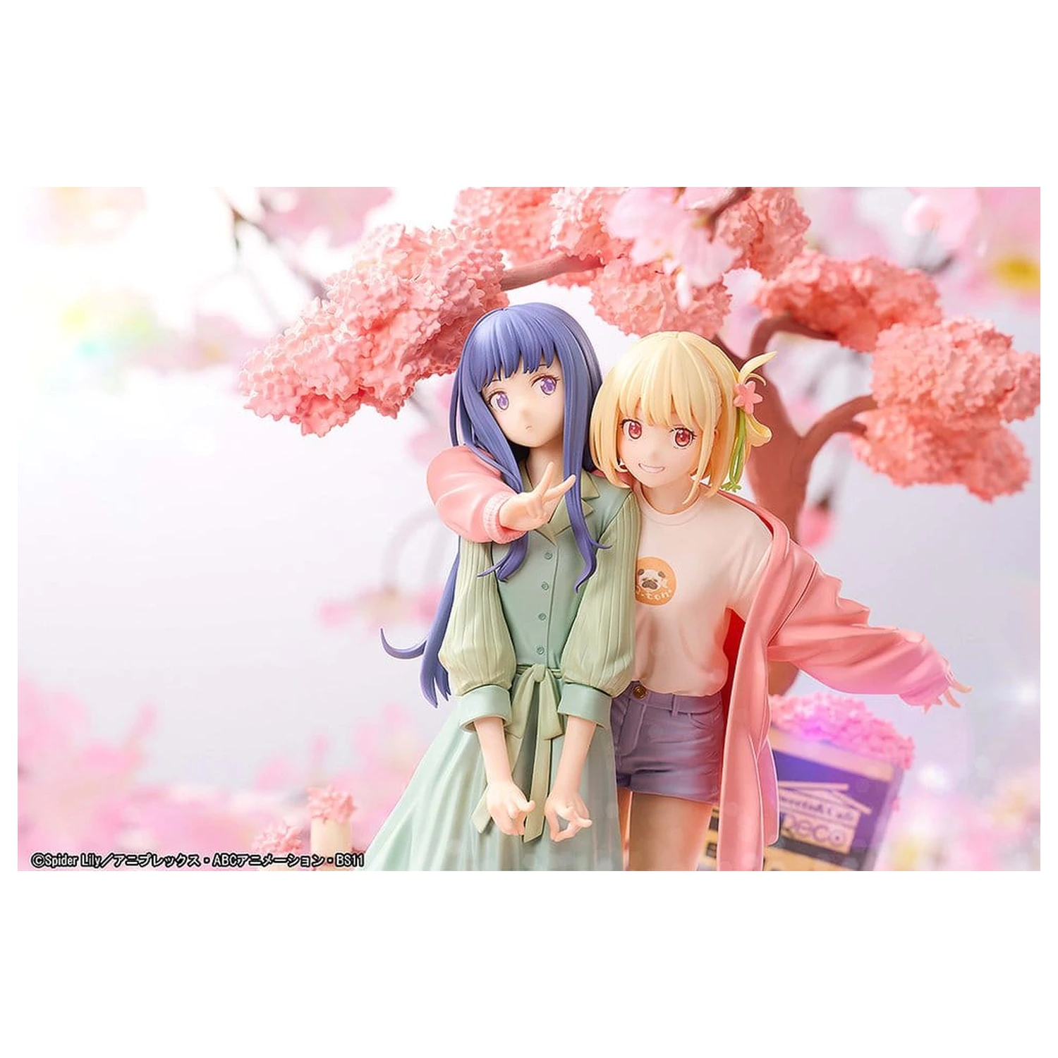 Lycoris Recoil PVC Figures 2-Pack Chisato Nishikigi & Takina Inoue Spring Ver. 25 cm product photo