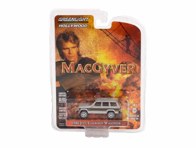 MacGyver Diecast Model 1/64 1986 Jeep Cherokee Wagoneer product photo
