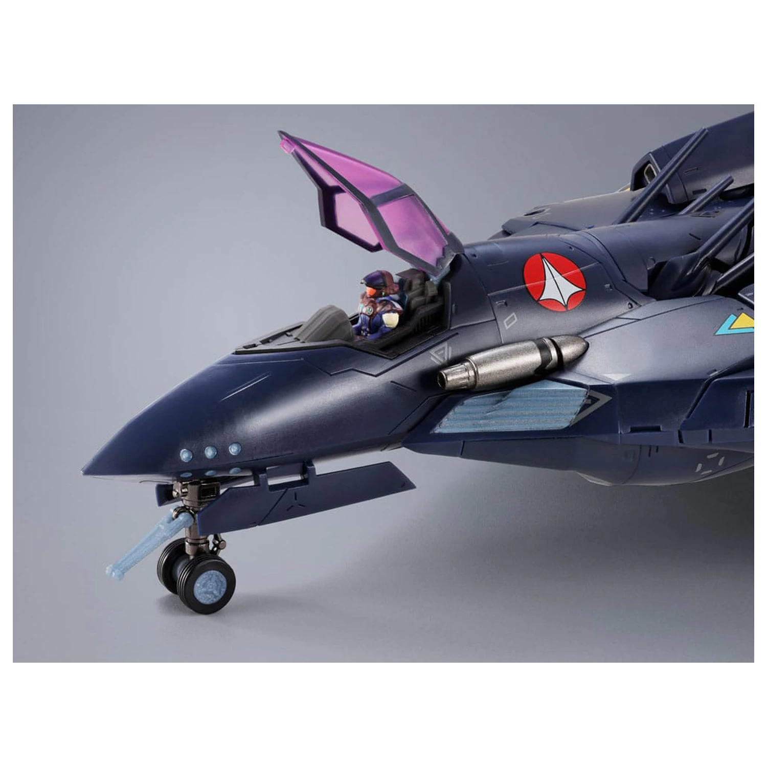 Macross 7 DX Chogokin Action Figure VF-17S Nightmare Stealthvalkyrie (Gamlin Kizaki use) 25 cm product photo