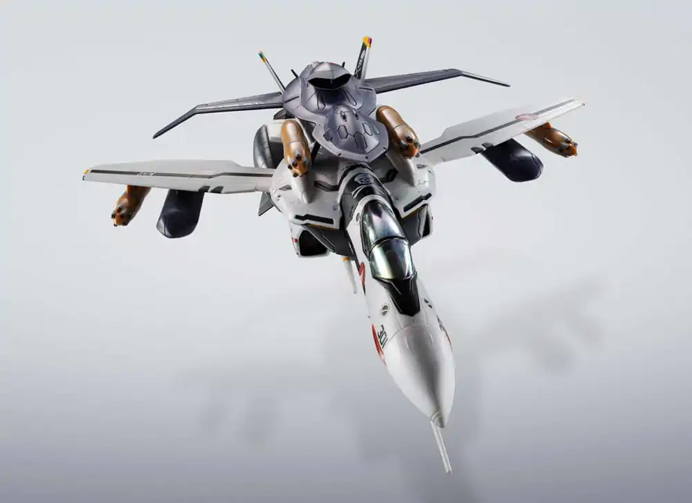 Macross 7 Hi-Metal R Action Figure VF-0S Phoenix (Roy Focker Use) & QF-2200D-B Ghost Set 14 cm   product photo