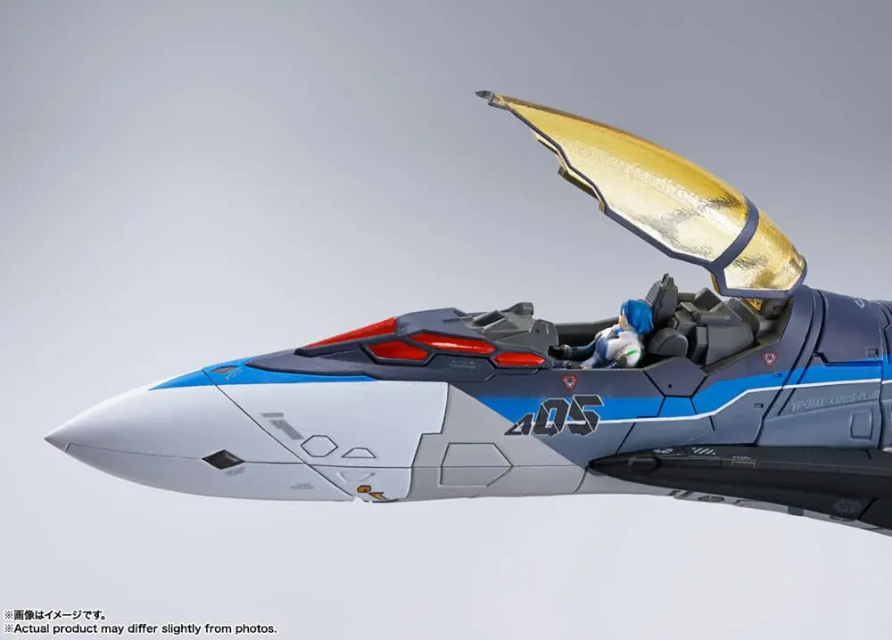 Macross Delta Movie: Absolute Live!!!!!! DX Chogokin Diecast Action Figure VF-31AX Kairos-Plus (Hayate Immelmann Use) 26 cm product photo