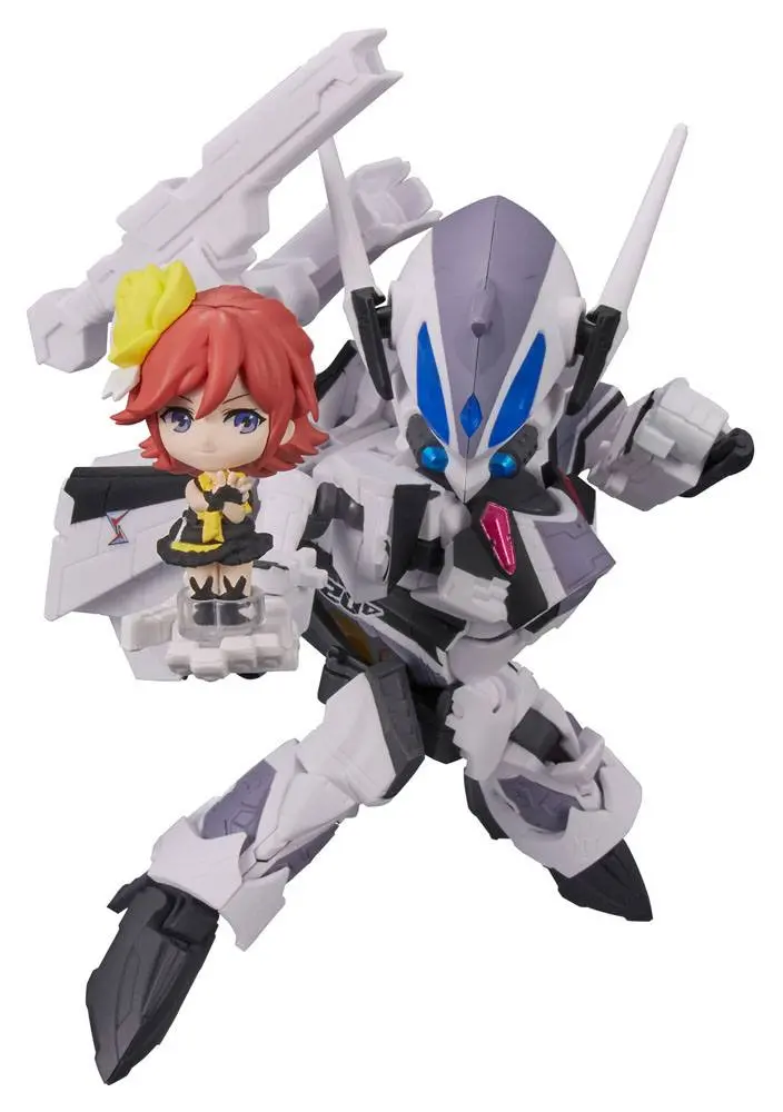Macross Delta Tiny Session Vehicle mit Action Figure VF-31F Siegfried (Messer Ihlefeld Use) with Kaname Buccaneer 10 cm product photo