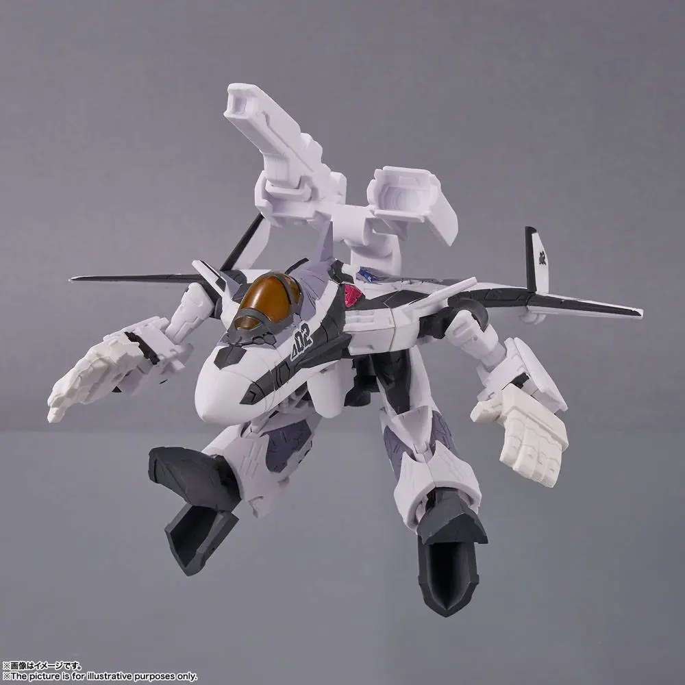 Macross Delta Tiny Session Vehicle mit Action Figure VF-31F Siegfried (Messer Ihlefeld Use) with Kaname Buccaneer 10 cm product photo