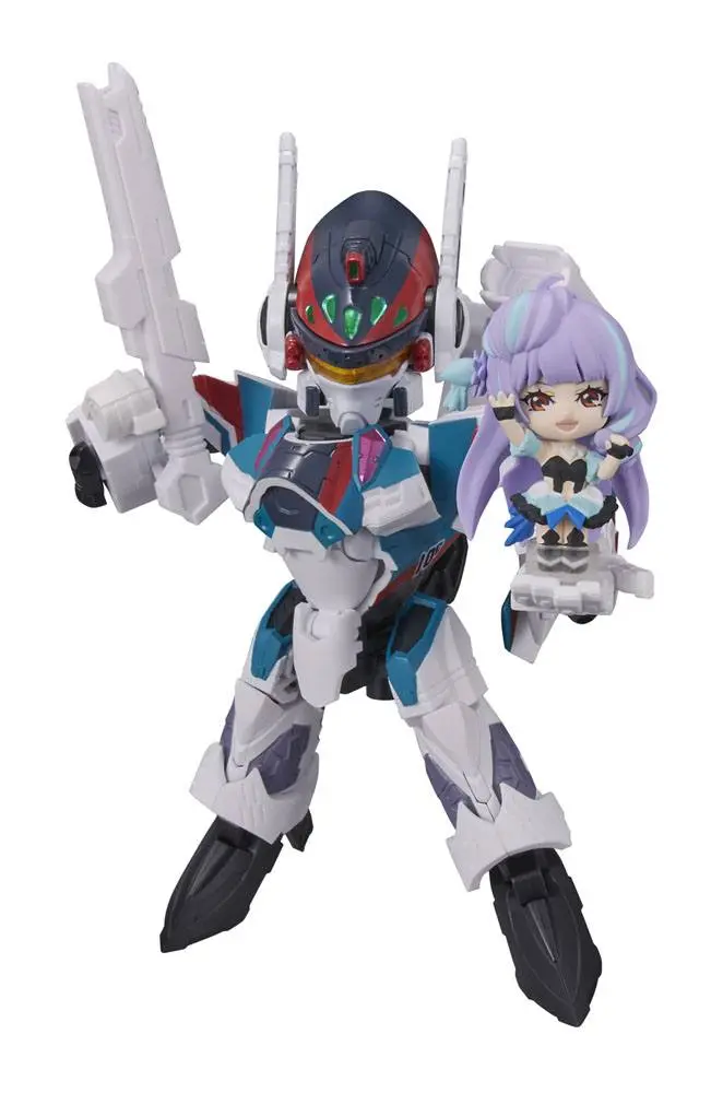 Macross Delta Tiny Session Vehicle mit Action Figure VF-31C Siegfried (Arad Mölders Use) with Mikumo Guynemer 10 cm product photo